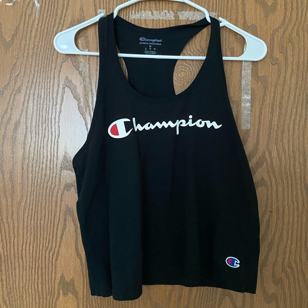 Champion cropped logo tank